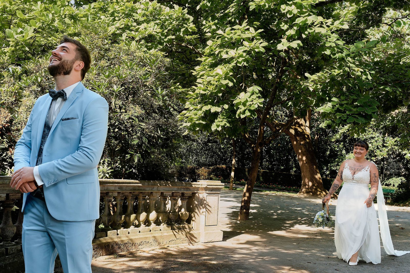 Premier regard de Julie et Antonin au Jardin des Plantes d'Angers