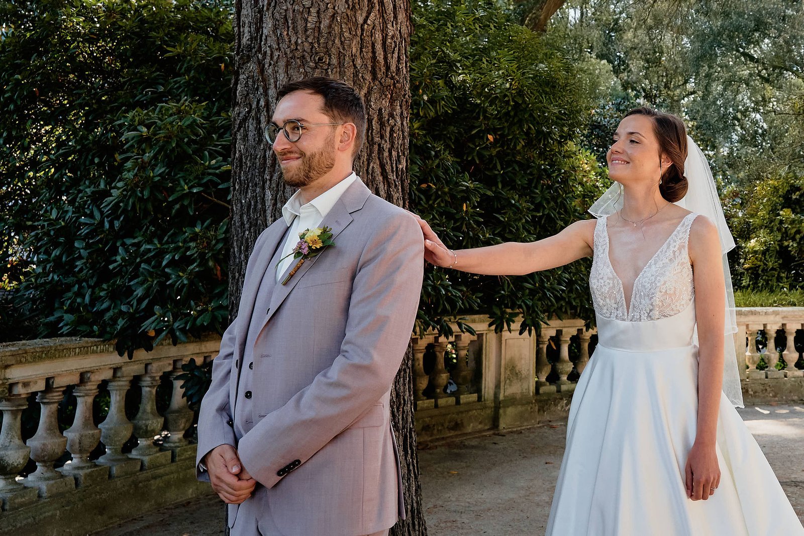 Premier regard d'Audrey et Nicolas au Jardin des Plantes d'Angers